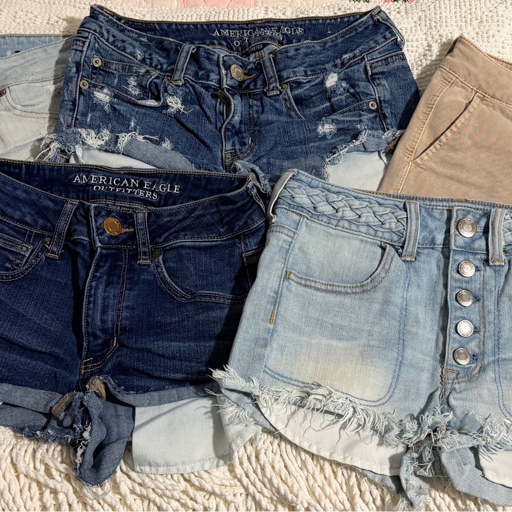American Eagle Outfitters Women's Jean Shorts - 5 Pair - Size 2